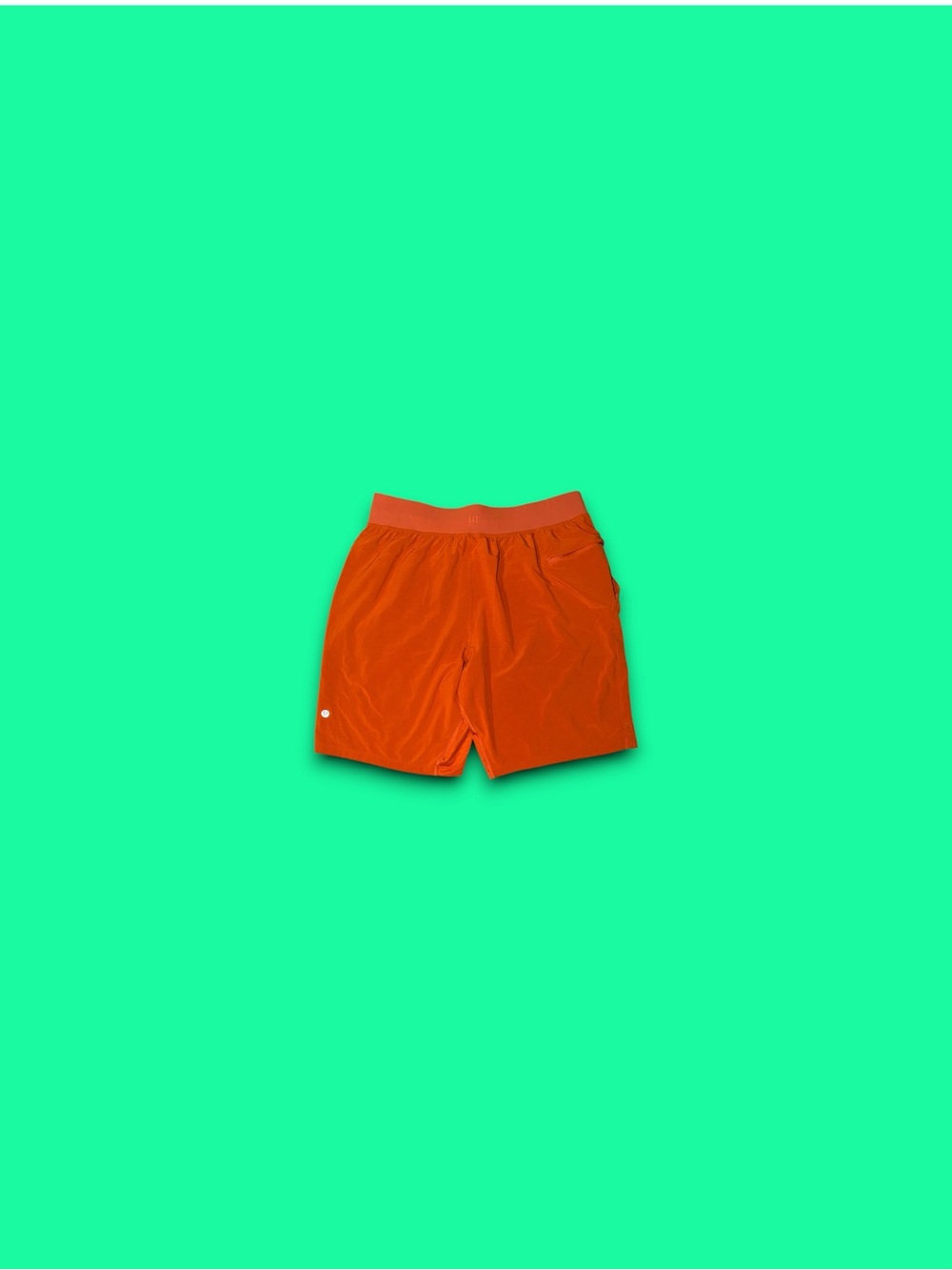 Lululemon Pace Breaker Shorts Lined Men's Large Orange Gym High Visibility